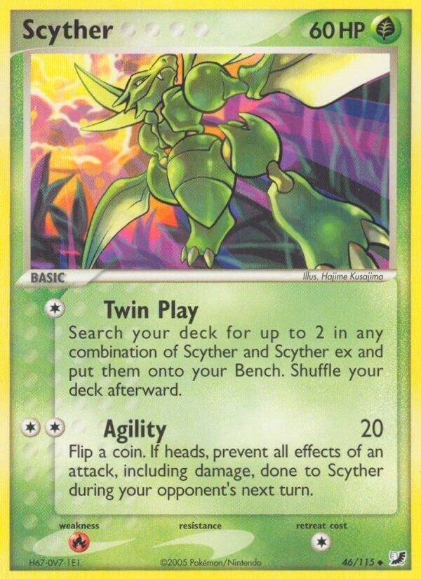 Image for Scyther (46/115) [Unseen Forces] - Pokemon