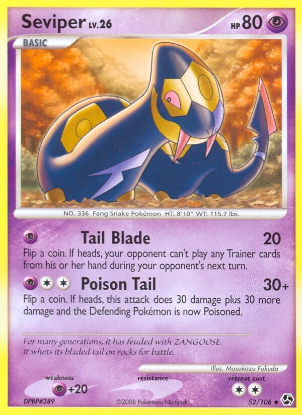 Image for Seviper (52/106) [Great Encounters] - Pokemon