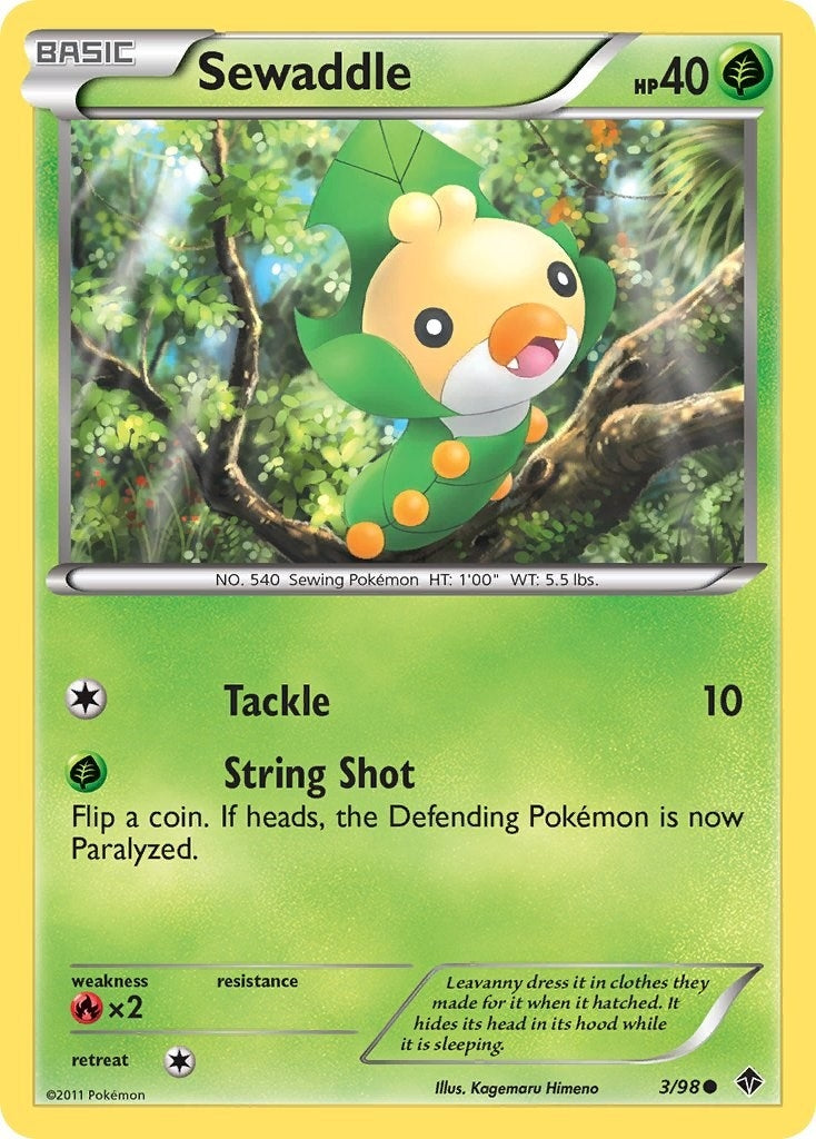 Image for Sewaddle (3) (3/98) [Emerging Powers] - Pokemon