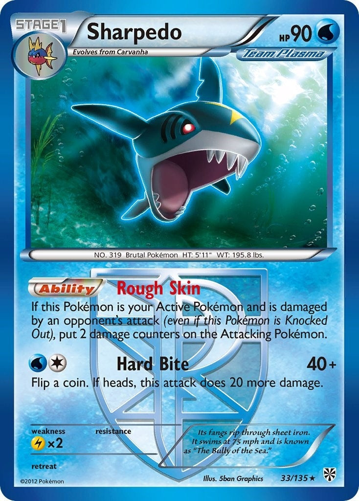 Image for Sharpedo (Team Plasma) (33/135) [Plasma Storm] - Pokemon