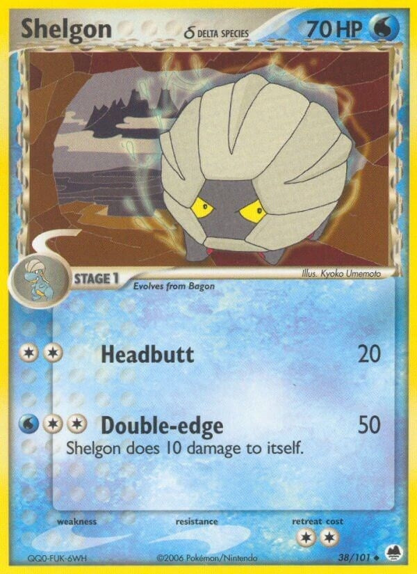Image for Shelgon (Delta Species) (38/101) [Dragon Frontiers] - Pokemon