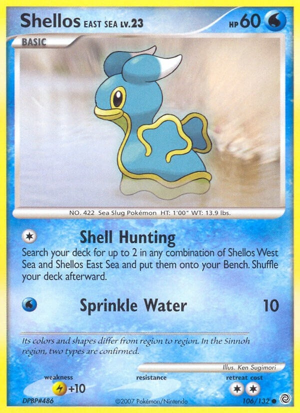 Image for Shellos East Sea (106/132) [Secret Wonders] - Pokemon