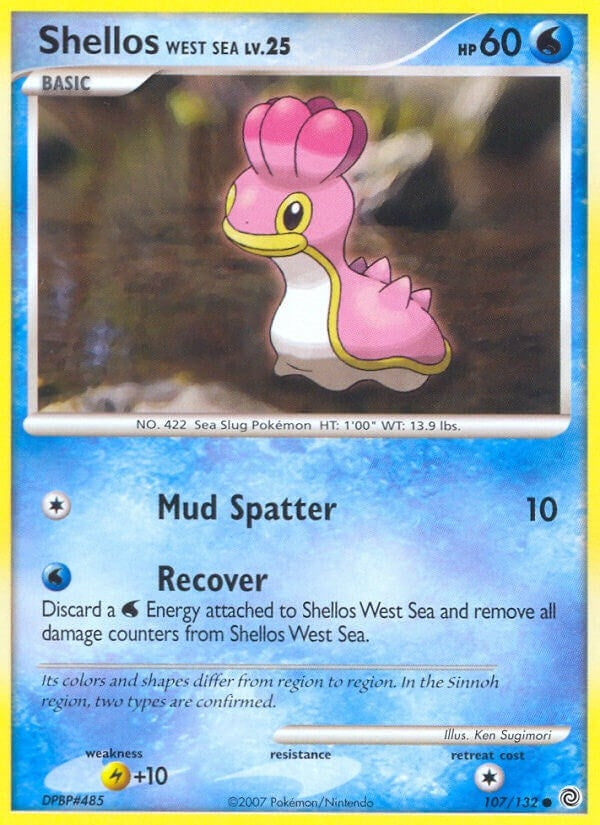 Image for Shellos West Sea (107/132) [Secret Wonders] - Pokemon