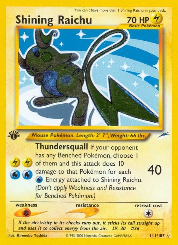 Image for Shining Raichu (111/105) [Neo Destiny] - Pokemon
