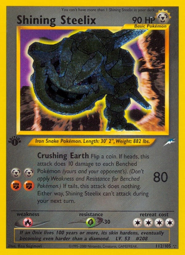 Image for Shining Steelix (112/105) [Neo Destiny] - Pokemon