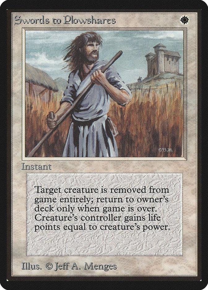 Image for Swords to Plowshares [Beta Edition] - Magic: The Gathering