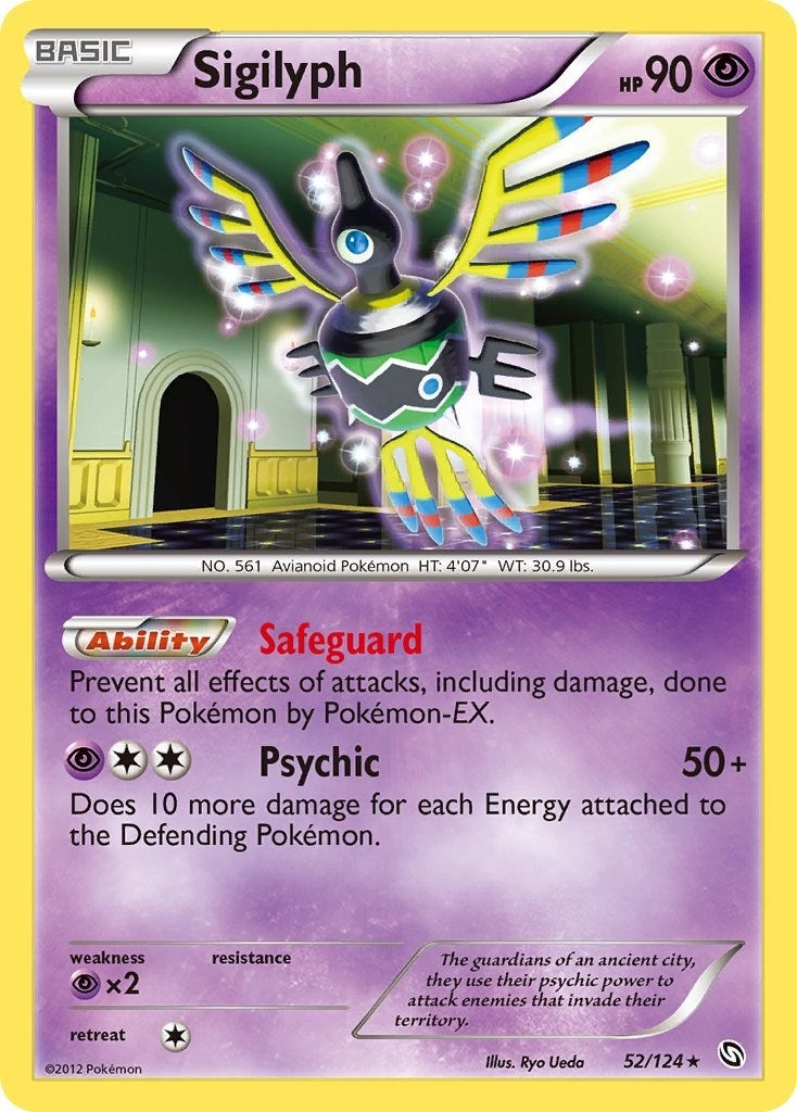 Image for Sigilyph (52/124) [Dragons Exalted] - Pokemon