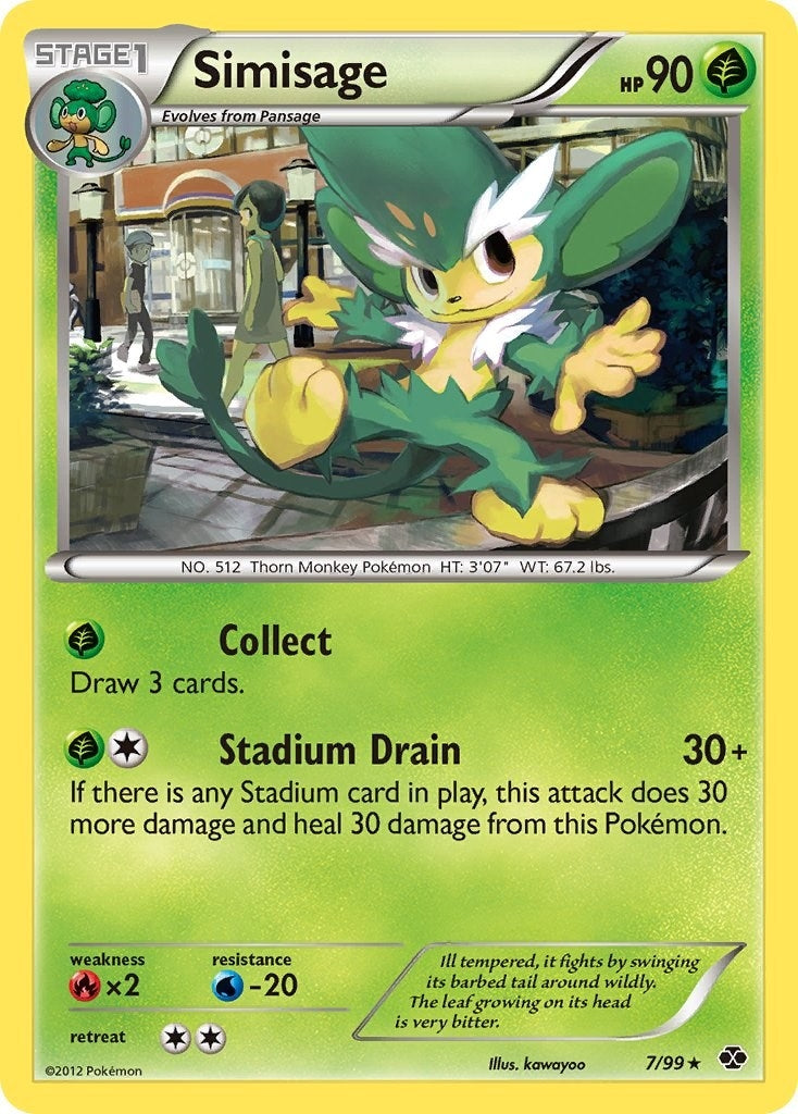 Image for Simisage (7/99) [Next Destinies] - Pokemon