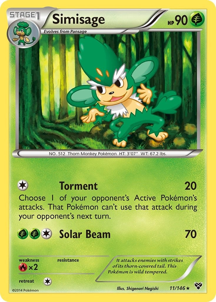 Image for Simisage (11/146) [XY Base Set] - Pokemon