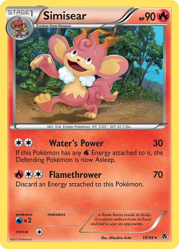 Image for Simisear (19/98) [Emerging Powers] - Pokemon