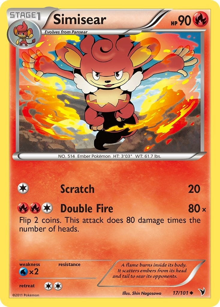 Image for Simisear (17/101) [Noble Victories] - Pokemon