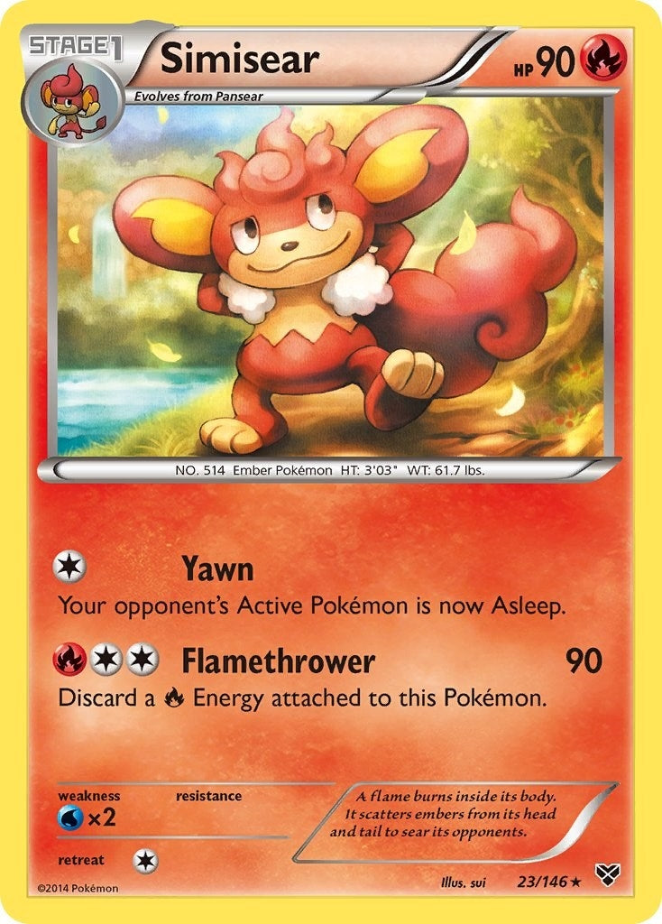 Image for Simisear (23/146) [XY Base Set] - Pokemon