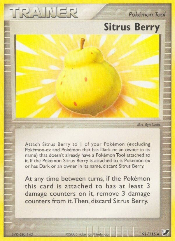 Image for Sitrus Berry (91/115) [Unseen Forces] - Pokemon