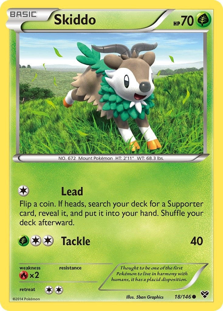 Image for Skiddo (18/146) [XY Base Set] - Pokemon