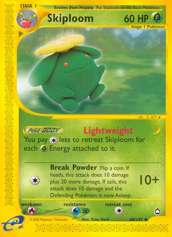 Image for Skiploom (060/147) [Aquapolis] - Pokemon