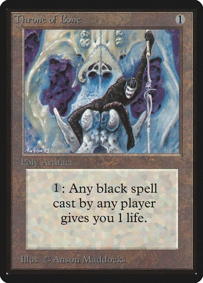 Image for Throne of Bone [Beta Edition] - Magic: The Gathering