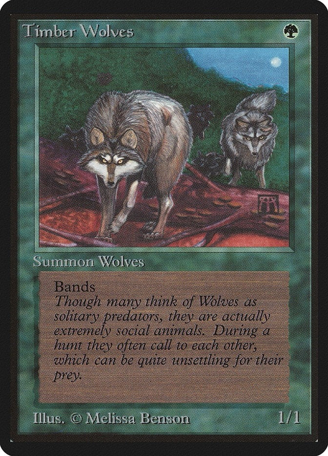 Image for Timber Wolves [Beta Edition] - Magic: The Gathering