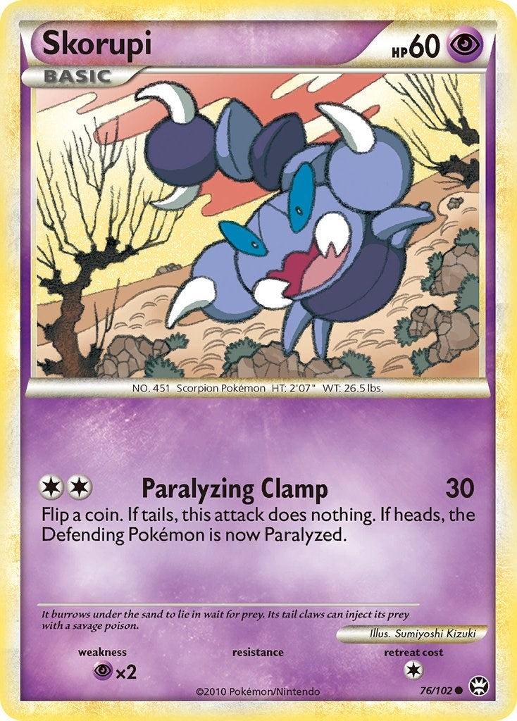 Image for Skorupi (76/102) [Triumphant] - Pokemon