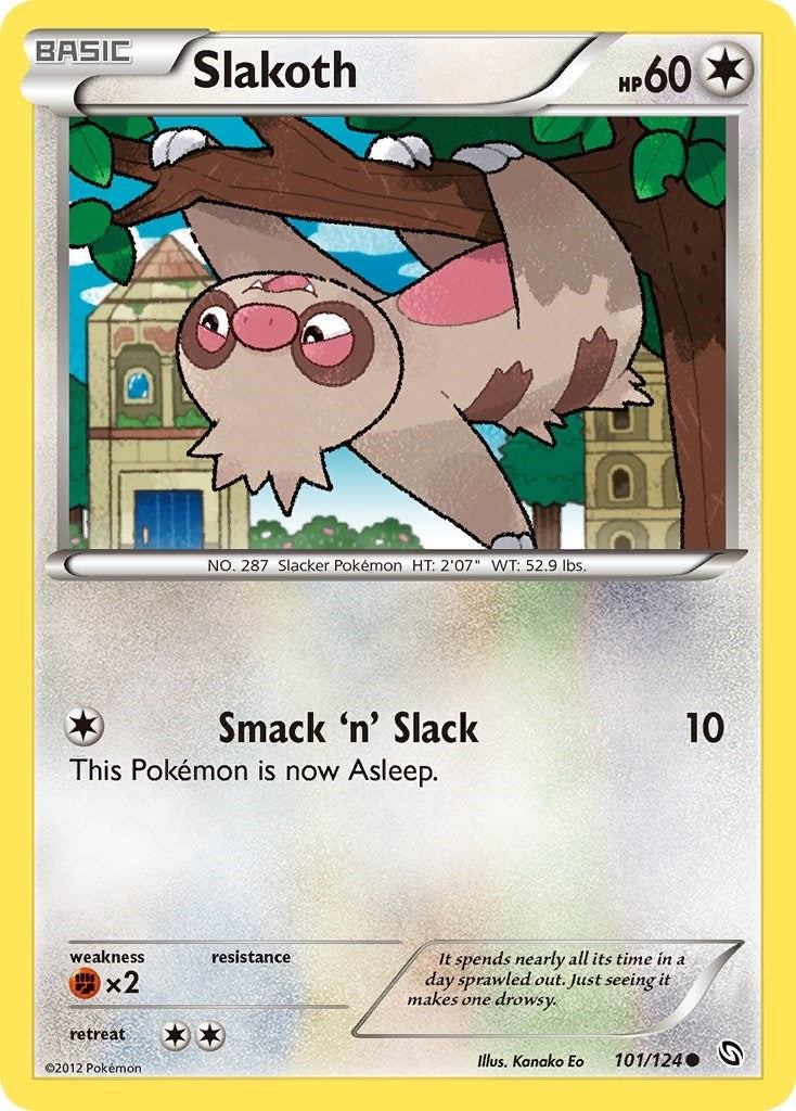 Image for Slakoth (101/124) [Dragons Exalted] - Pokemon