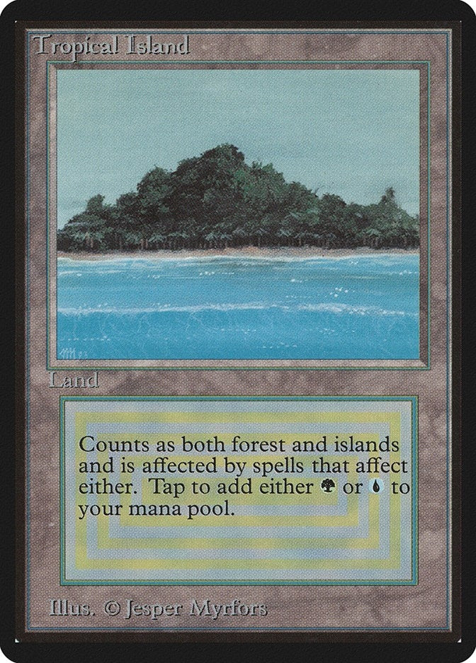 Image for Tropical Island [Beta Edition] - Magic: The Gathering