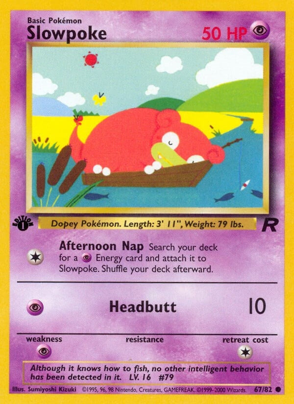 Image for Slowpoke (67/82) [Team Rocket] - Pokemon
