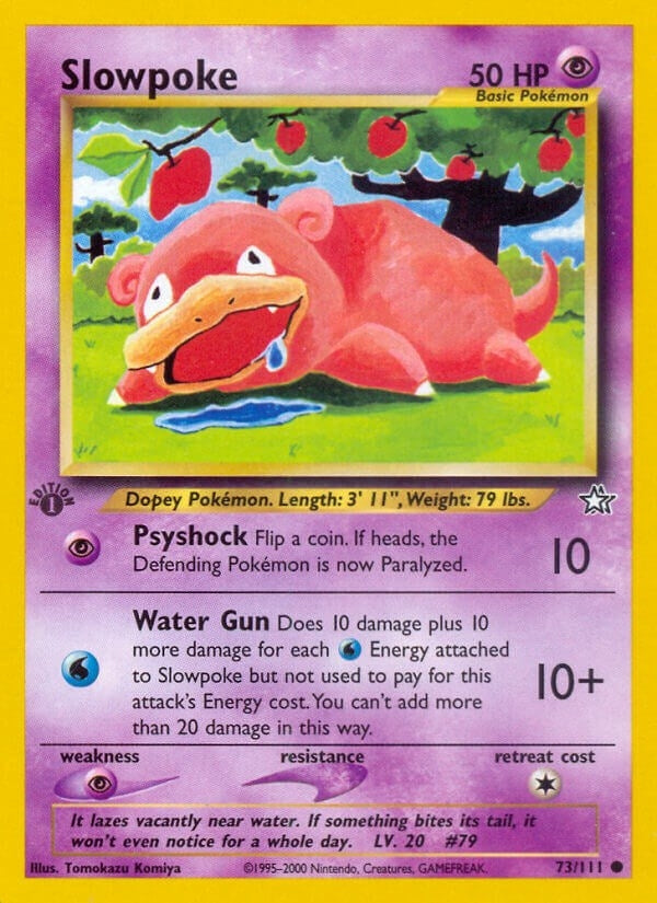 Image for Slowpoke (073/111) [Neo Genesis] - Pokemon