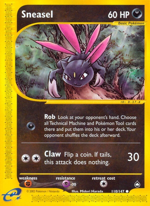 Image for Sneasel (110/147) [Aquapolis] - Pokemon