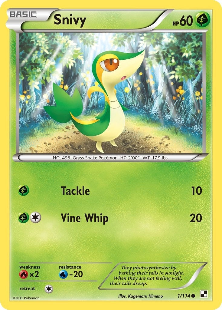 Image for Snivy (1) (1/114) [Black and White] - Pokemon