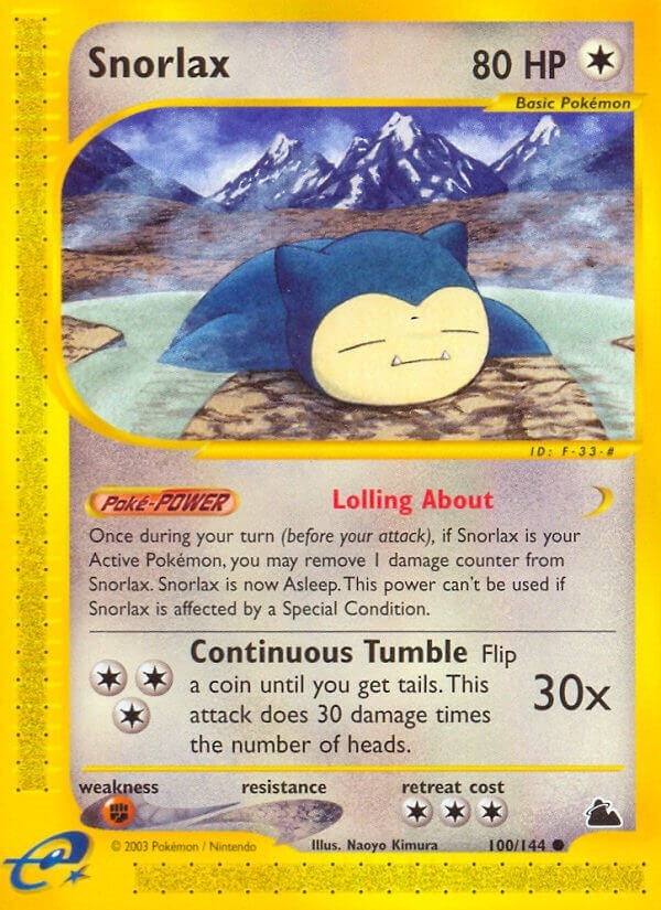 Image for Snorlax (100/144) [Skyridge] - Pokemon