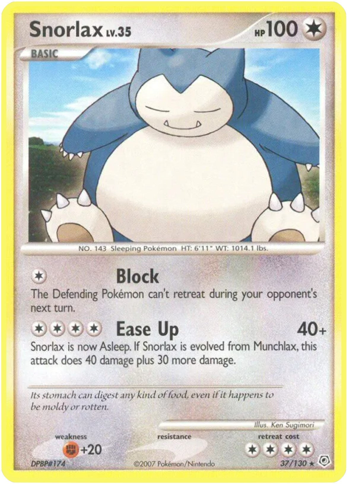 Image for Snorlax (37/130) [Diamond and Pearl] - Pokemon
