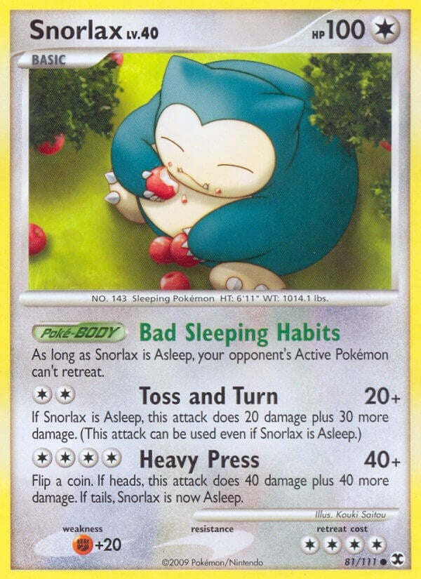 Image for Snorlax (81) (81/111) [Rising Rivals] - Pokemon