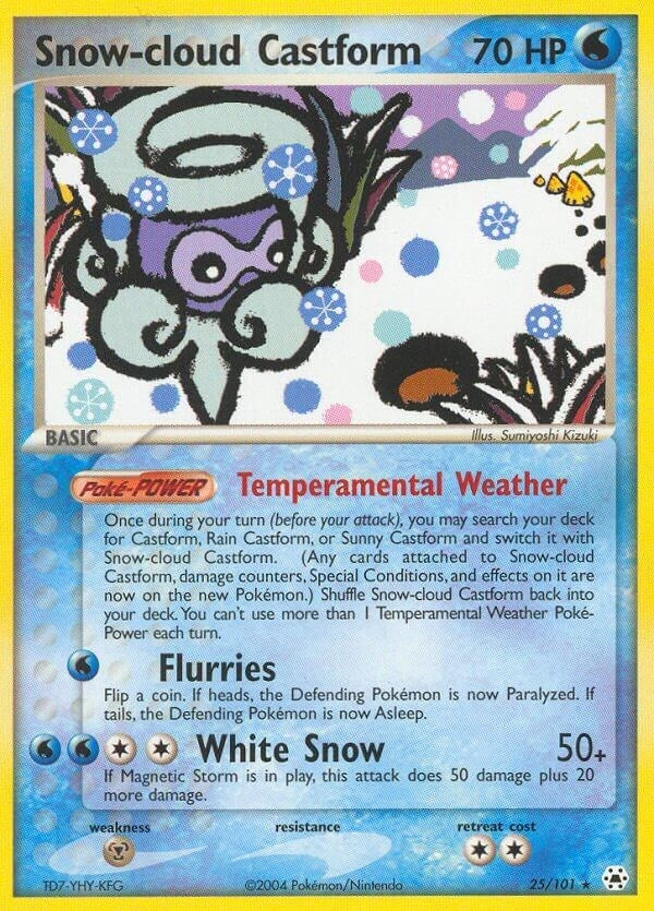 Image for Snow-cloud Castform (25/101) [Hidden Legends] - Pokemon