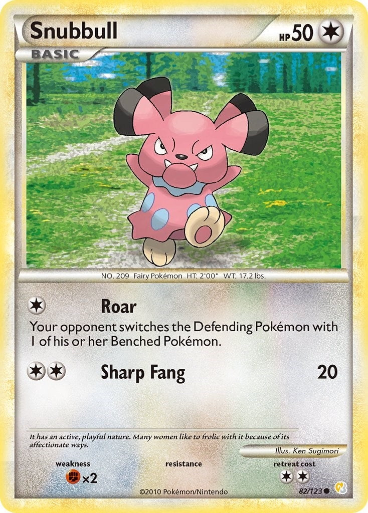 Image for Snubbull (82/123) [HeartGold SoulSilver] - Pokemon