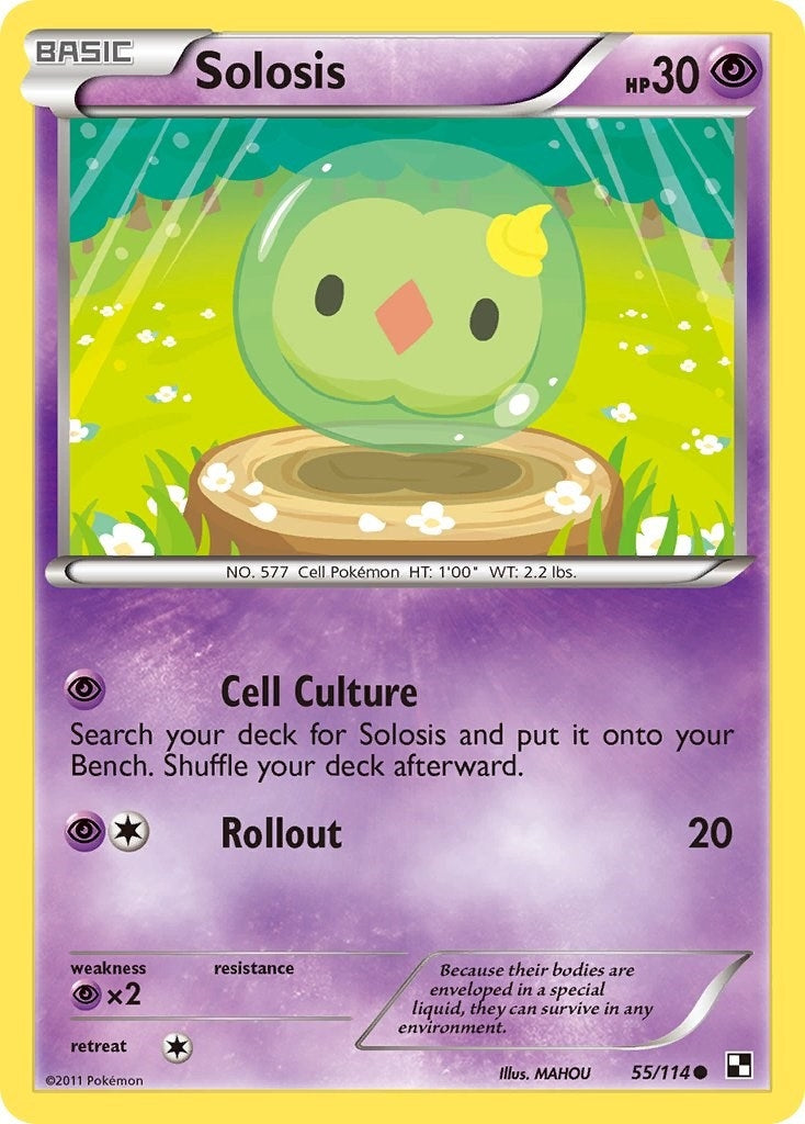 Image for Solosis (55/114) [Black and White] - Pokemon