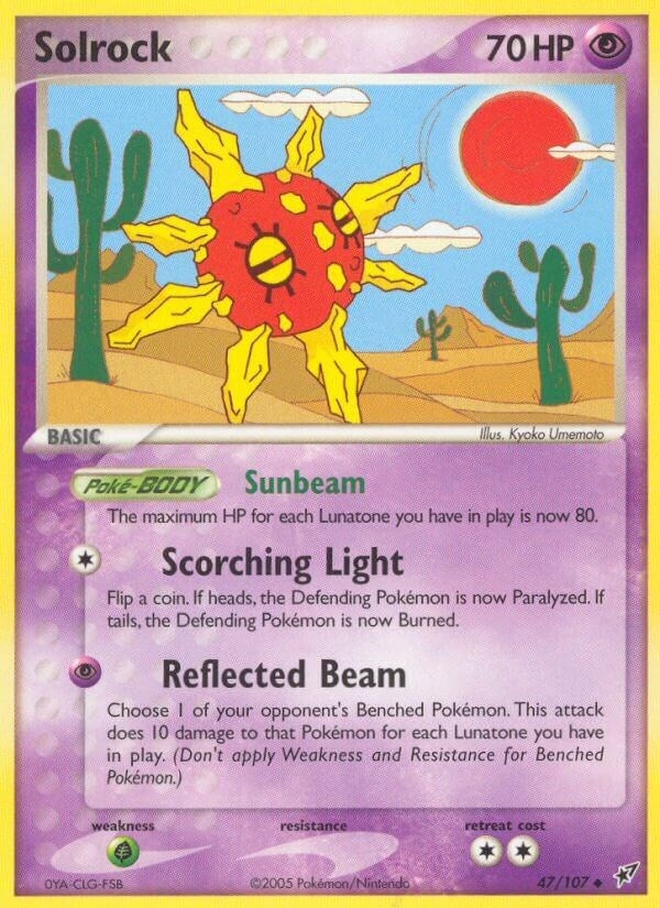 Image for Solrock (47/107) [Deoxys] - Pokemon