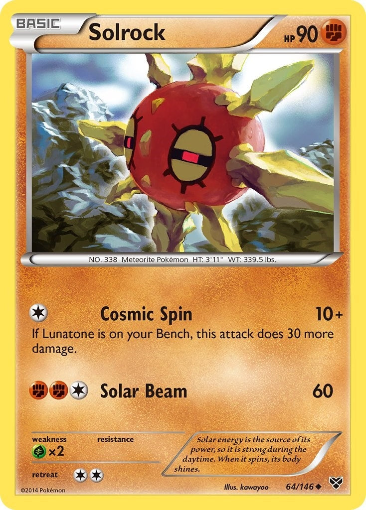 Image for Solrock (64/146) [XY Base Set] - Pokemon