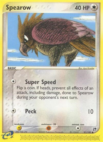 Image for Spearow (81/100) [Sandstorm] - Pokemon