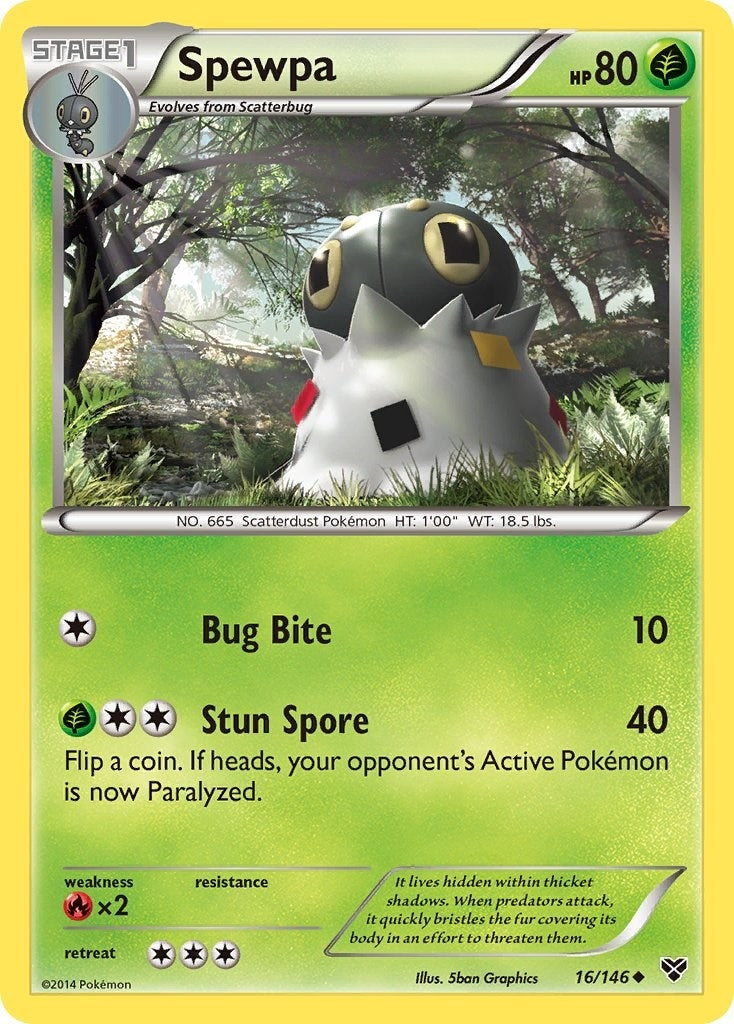Image for Spewpa (16/146) [XY Base Set] - Pokemon
