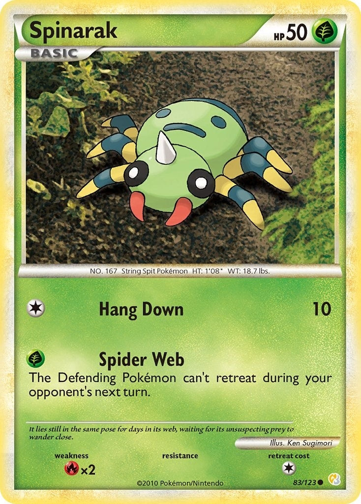 Image for Spinarak (83/123) [HeartGold SoulSilver] - Pokemon