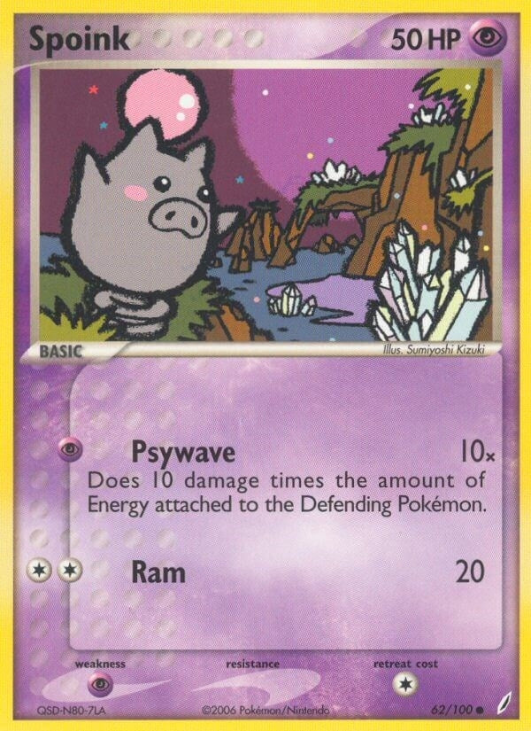 Image for Spoink (62/100) [Crystal Guardians] - Pokemon