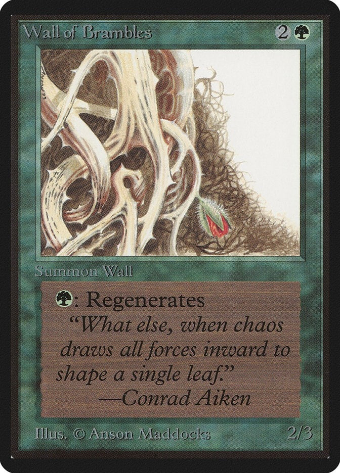 Image for Wall of Brambles [Beta Edition] - Magic: The Gathering