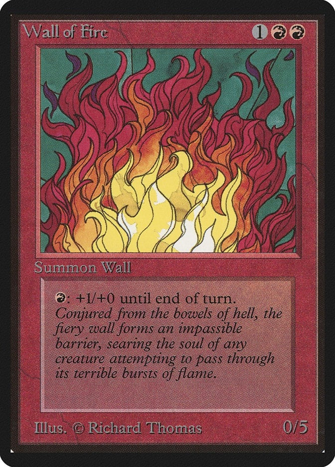 Image for Wall of Fire [Beta Edition] - Magic: The Gathering
