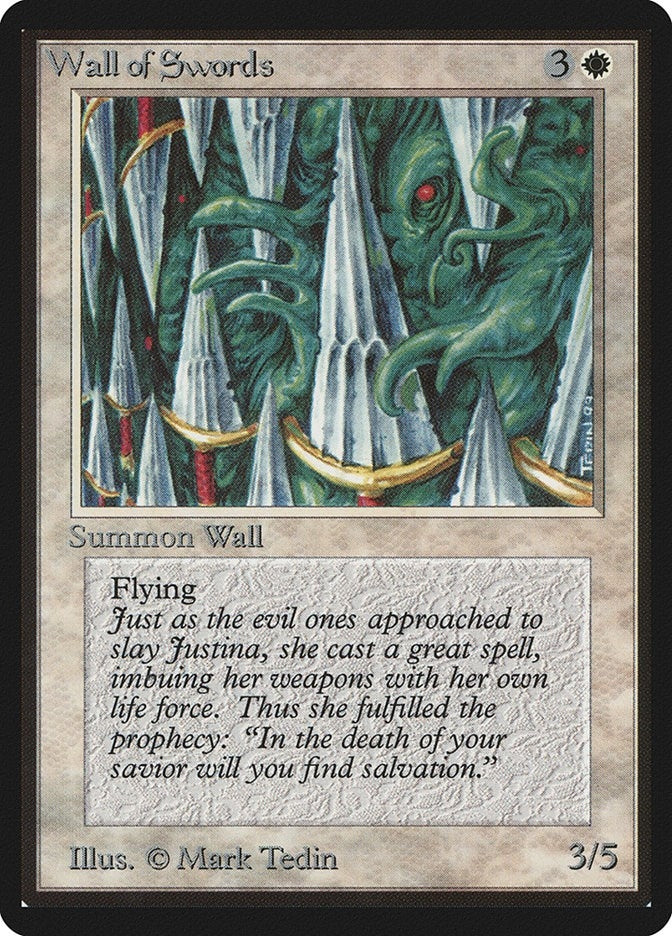 Image for Wall of Swords [Beta Edition] - Magic: The Gathering