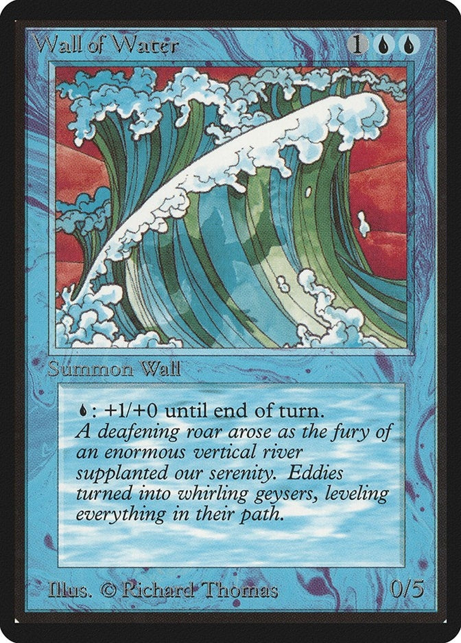 Image for Wall of Water [Beta Edition] - Magic: The Gathering