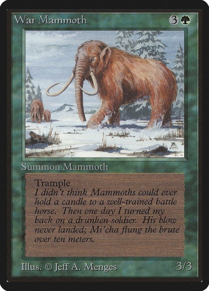 Image for War Mammoth [Beta Edition] - Magic: The Gathering