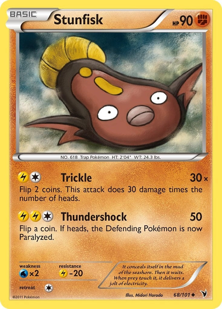 Image for Stunfisk (68) (68/101) [Noble Victories] - Pokemon