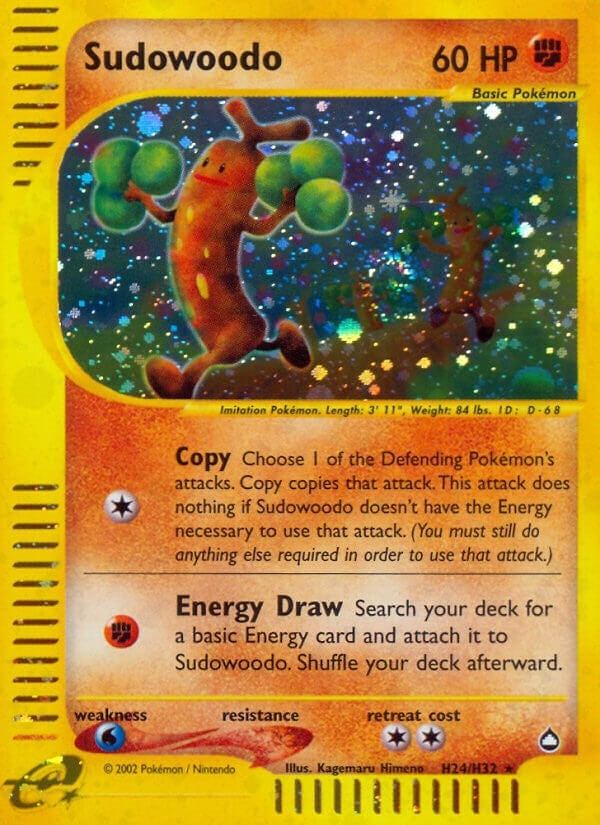 Image for Sudowoodo (H24) (H24/H32) [Aquapolis] - Pokemon