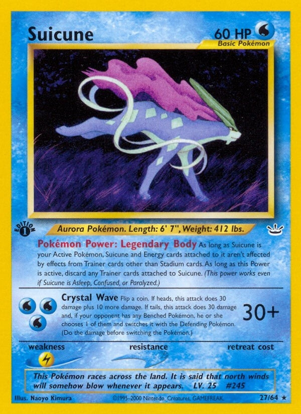Image for Suicune (27) (27/64) [Neo Revelation] - Pokemon