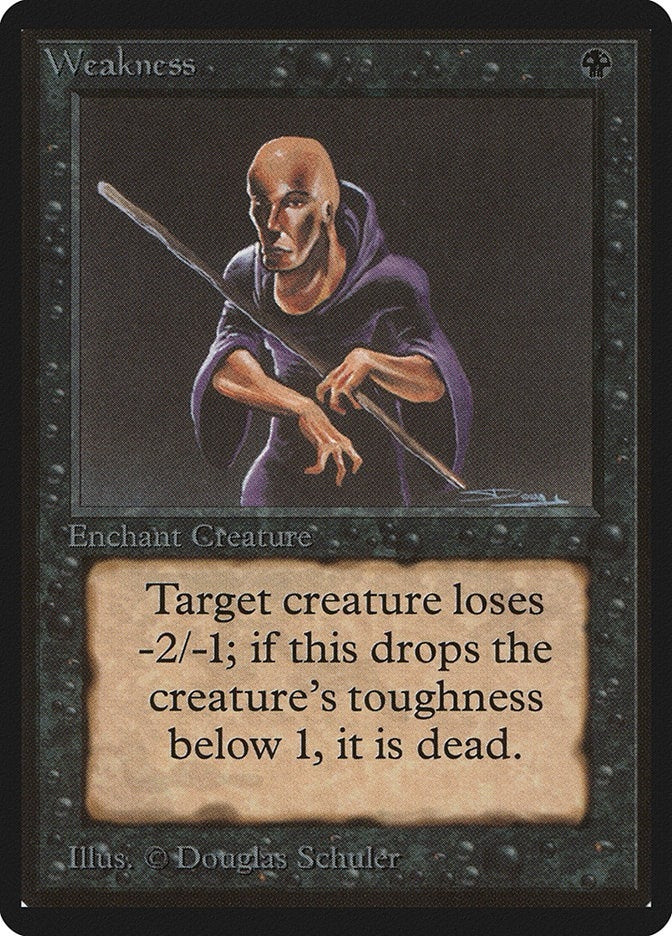 Image for Weakness [Beta Edition] - Magic: The Gathering
