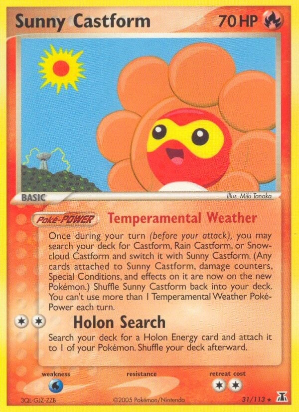 Image for Sunny Castform (31/113) [Delta Species] - Pokemon